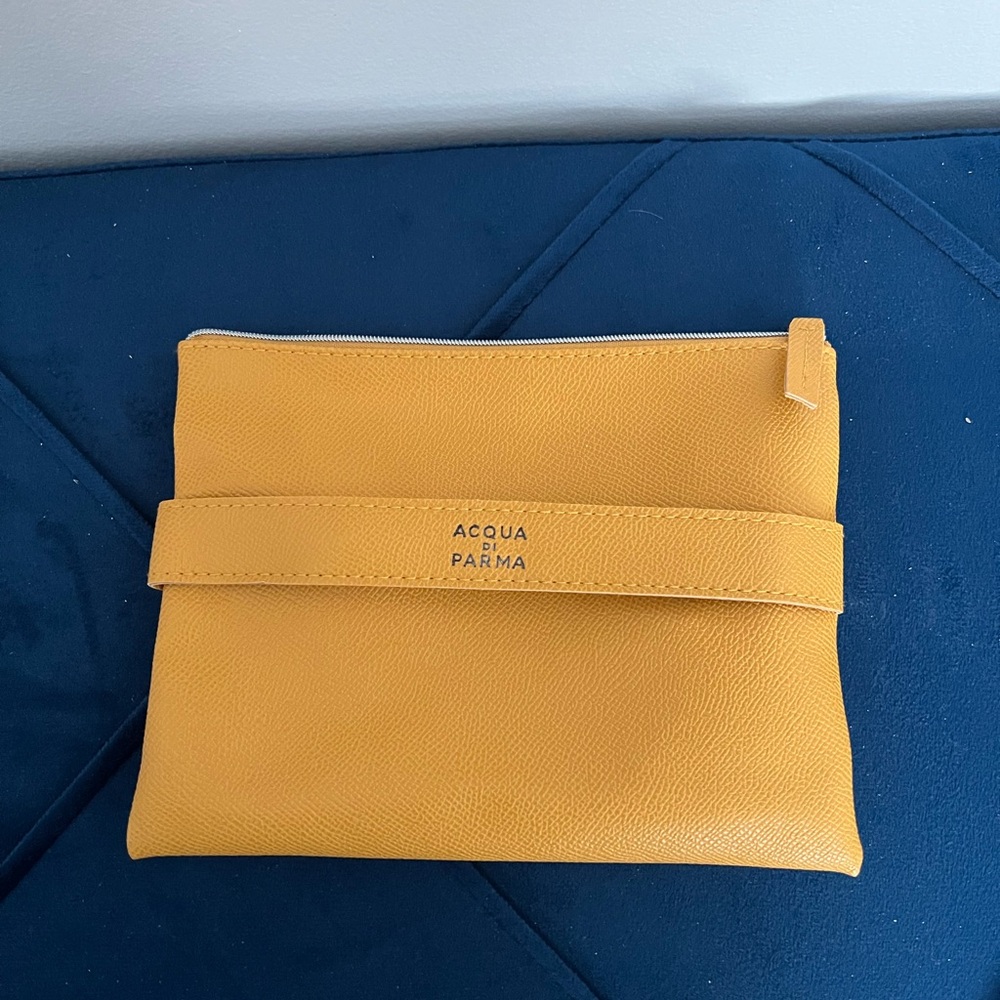 Acqua Di Parma Mustard Yellow Cosmetic Bag